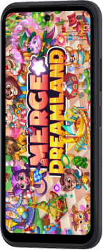 Phone with screenshot of game 2